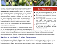 Policy Brief - Demand Constraints For Local Olive Products